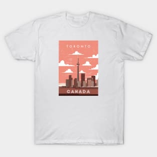 Toronto, Canada. Retro travel poster T-Shirt